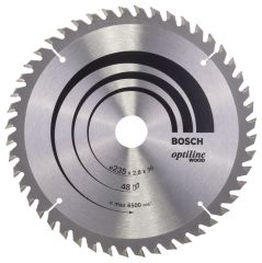 235*30/25mm 48 Diş Bosch Ahşap için Daire Testere Bıçağı Optiline