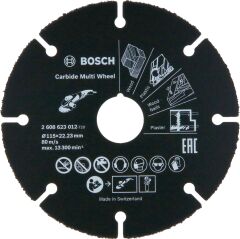 Bosch Carbide MultiWheel 115 mm (Çok Amaçlı Kesici Güvenli Kesme Bıçağı)