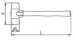 İzeltaş Plastik Çekiç 30mm