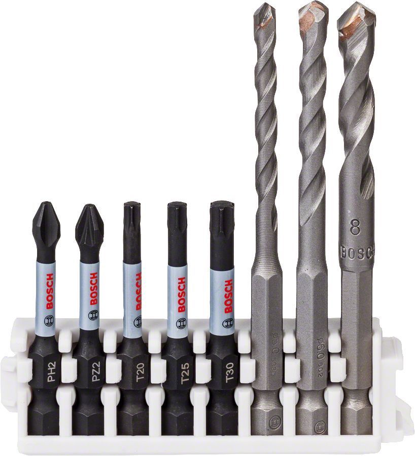 Bosch - Impact Control Serisi HEX-9 Ceramic/PowerBit 8'li Set