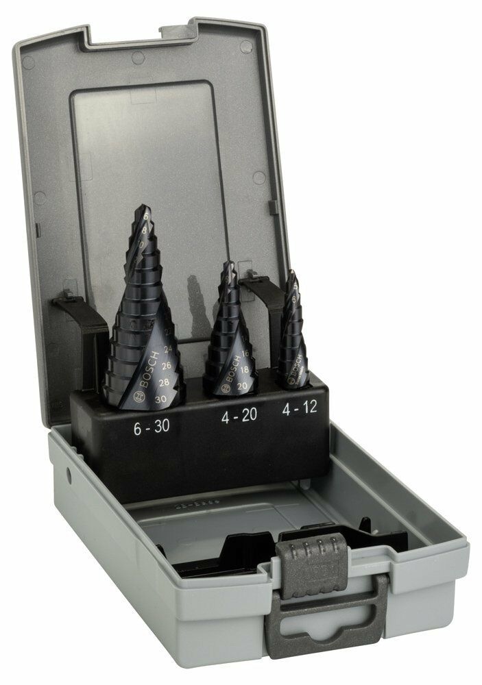 Bosch HSS-AlTiN 3lü Kademeli Matkap Ucu 4-30mm