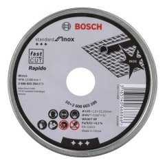 Bosch 115*1,0 mm Standart for inox 100Lü Paket (Paslanmaz Kesme Taşı)