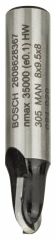 Bosch SDW Yarımay Freze Ucu 8*8*40*4 mm