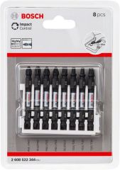 Bosch ImpactC Vidalama Çift Uç 65mm Set 8'li
