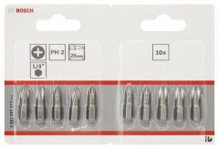Bosch ExtraHard Vidalama Ucu PH2*25 mm 10'lu