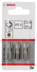 Bosch ExtraHard Vidalama Ucu PZ2*25 mm 3'lü