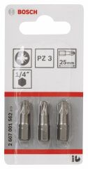 Bosch ExtraHard Vidalama Ucu PZ3*25 mm 3'lü