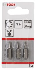 Bosch ExtraHard Vidalama Ucu T8*25 mm 3'lü