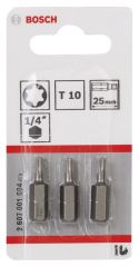 Bosch ExtraHard Vidalama Ucu T10*25 mm 3'lü