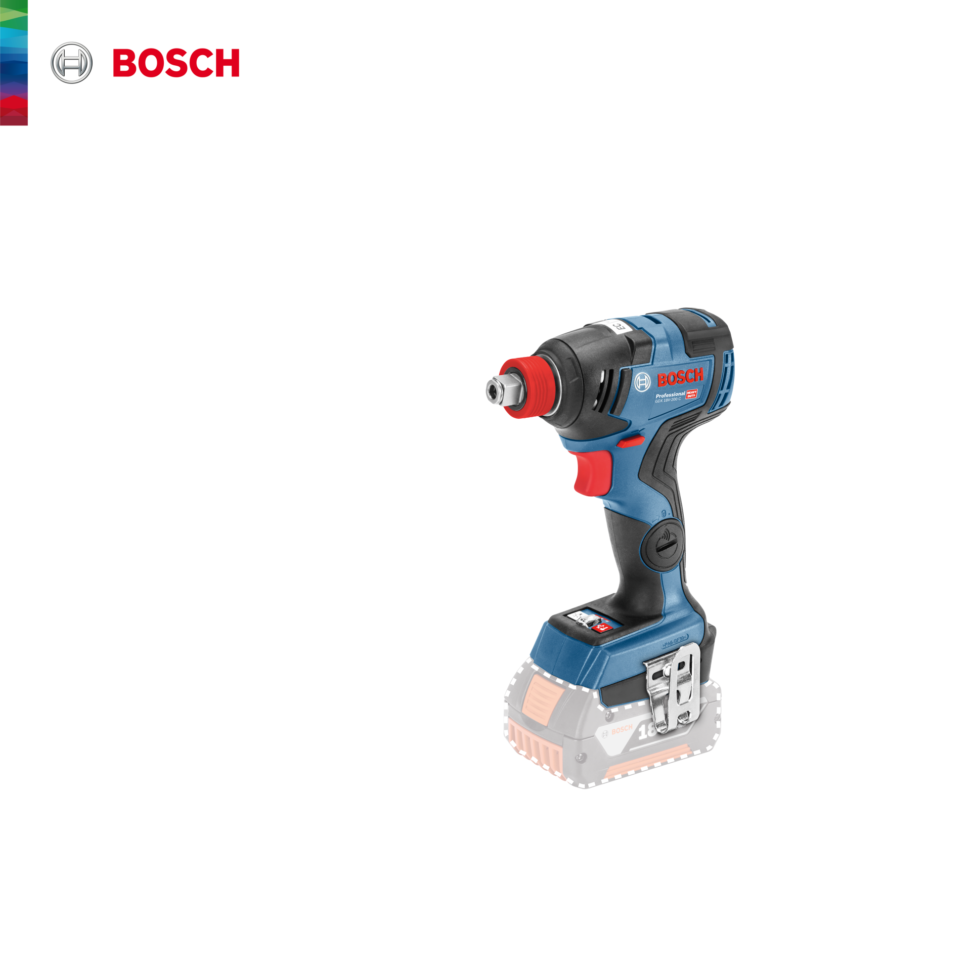 GDX 18V-200 C Akülü Darbeli Somun Sıkma (Solo model) BOSCH 06019G4204