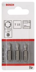 Bosch ExtraHard Vidalama Ucu T15*25 mm 3'lü