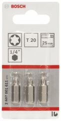Bosch ExtraHard Vidalama Ucu T20*25 mm 3'lü