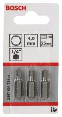 Bosch ExtraHard Vidalama Ucu HEX4*25 mm 3'lü