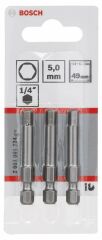 Bosch ExtraHard Vidalama Ucu HEX5*49 mm 3'lü
