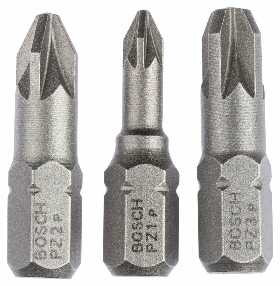 Bosch ExtraHard Vidalama Ucu PZ1/2/3*25mm 3'lü