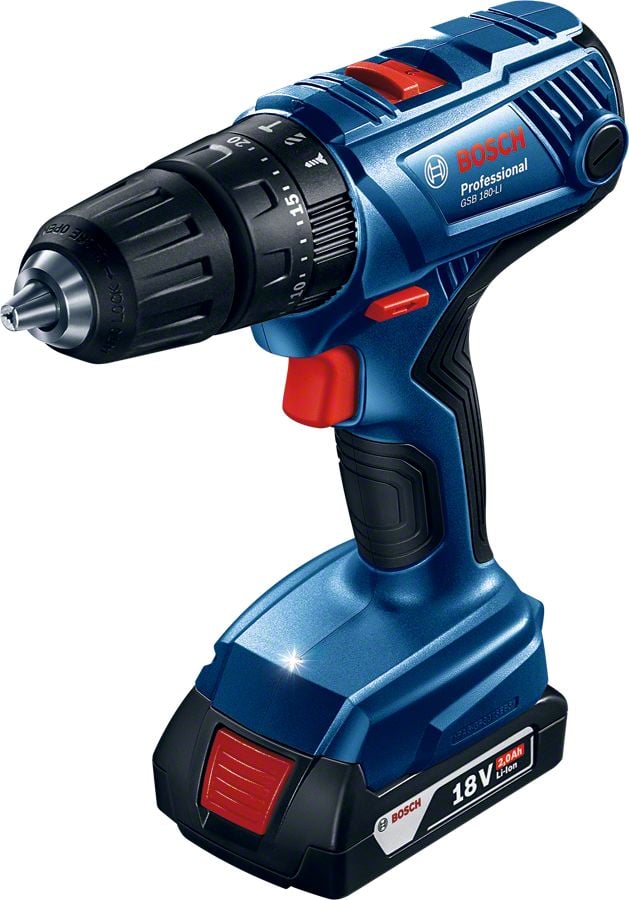 Bosch GSB 180-LI Darb.Vid. (2x2.0Ah; Plastik)