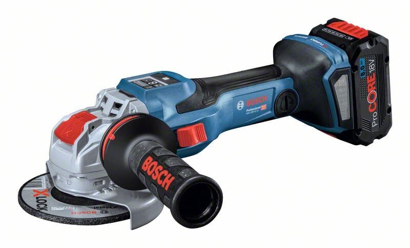 GWX 18V-15 SC Akülü Taşlama (2x8Ah ProCore Akü + GAL 18V-160 Hızlı Şarj Cihazı)