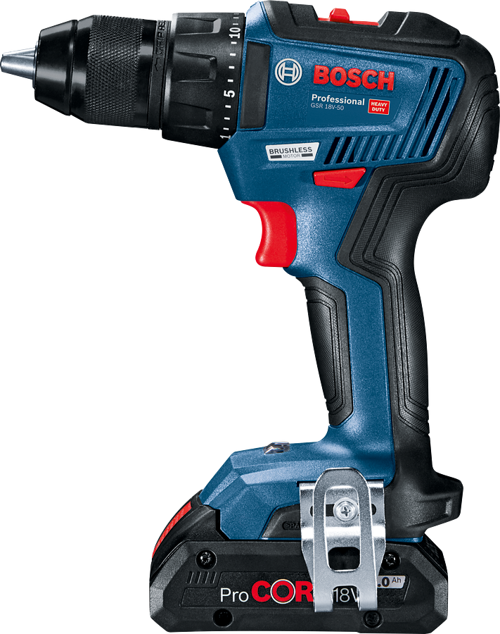 GSR 18V-50 Akülü Delme Vidalama (Solo model) BOSCH 06019H5006