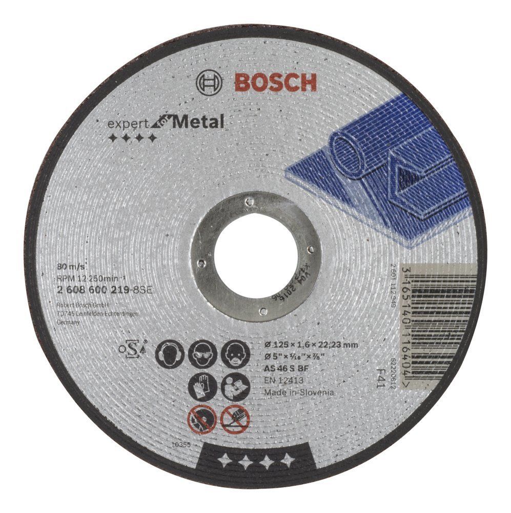 Bosch EXMetal Kesme Taşı 125*1,6 mm Düz