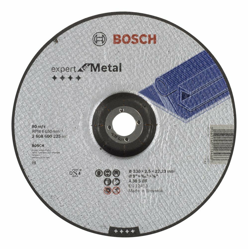 Bosch EXMetal Kesme Taşı 230*2,5 mm Bombeli