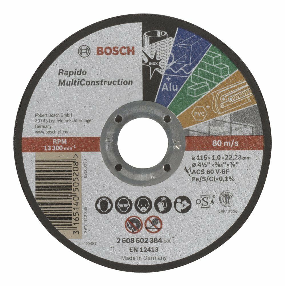 Bosch MultCons. Rap.Kesme Taşı 115*1,0 mm