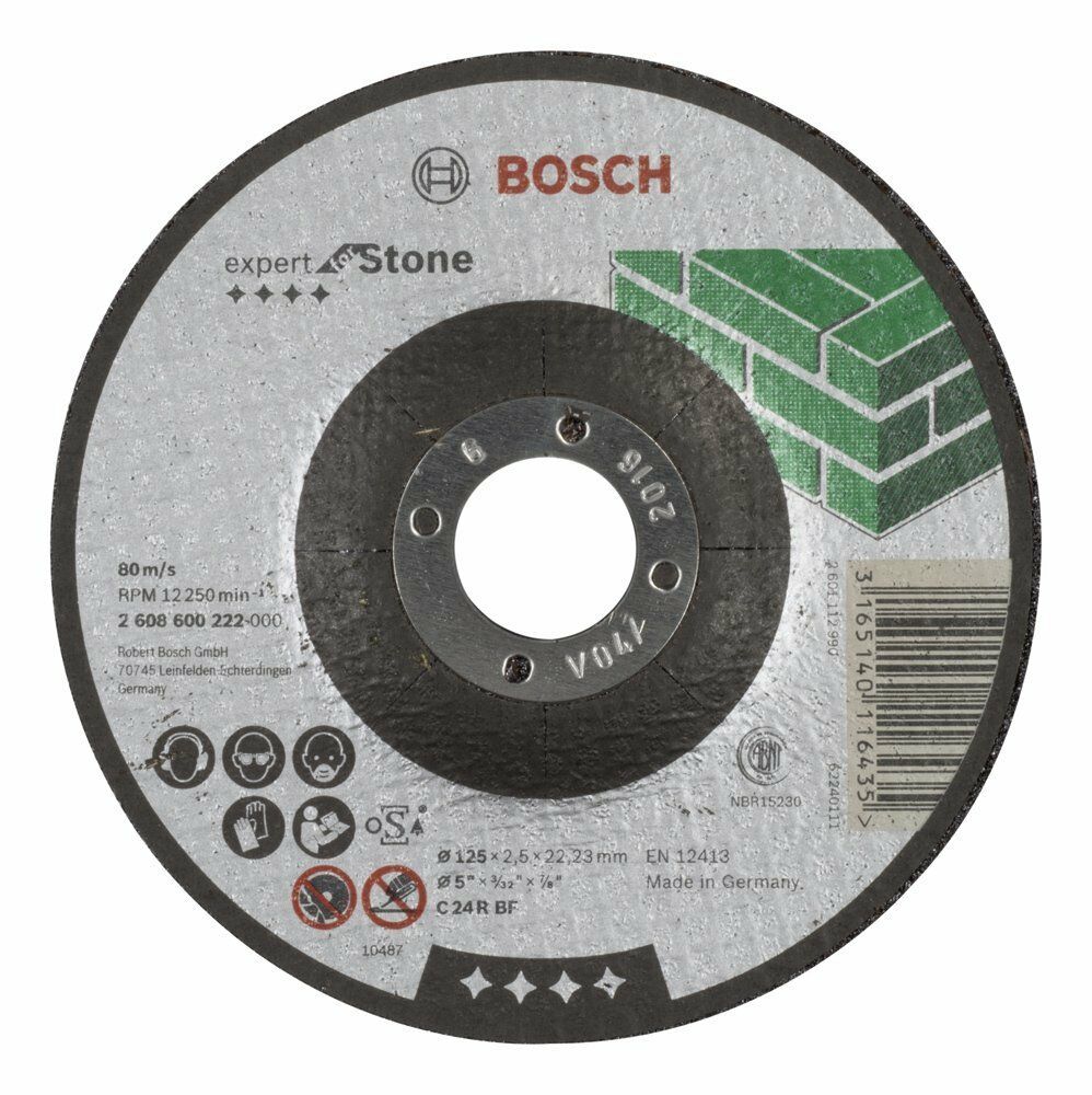 Bosch EXStone Kesme Taşı 125*2,5 mm Bombeli