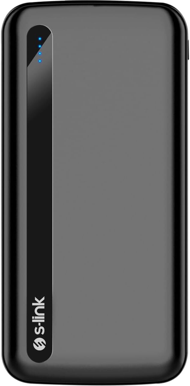 S-Link IP-G11N 10000MAH Micro+Usb+ Type-C Giriş+Çıkış Siyah Taşınabilir Pil Şarj Cihazı Powerbank