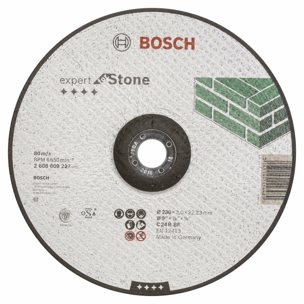 Bosch EXStone Kesme Taşı 230*3,0 mm Bombeli