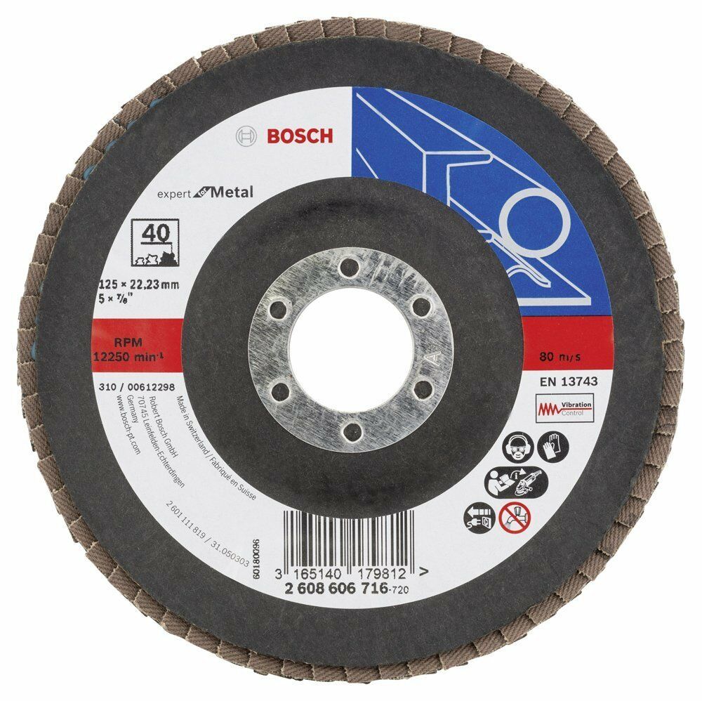 Bosch EXM 125 mm 40 K Flap Disk