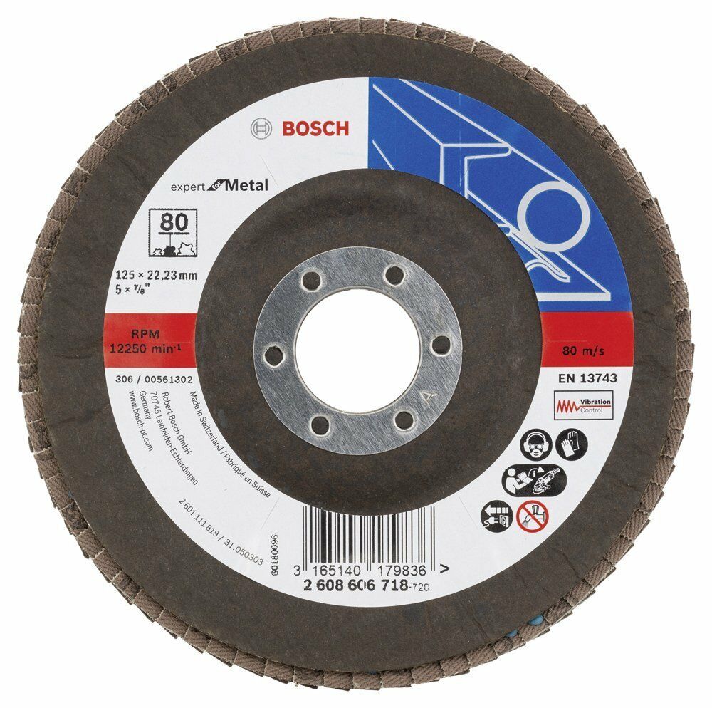 Bosch EXM 125 mm 80 K Flap Disk