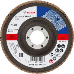 Bosch X431 115 mm ALOX 120 K Flap Disk