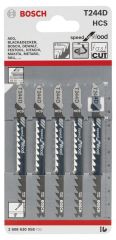 Bosch Dekupaj Bıçağı SpeedforWood T244D 5'li
