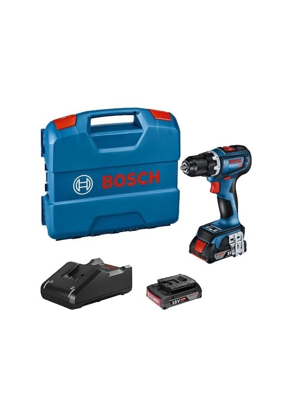 Bosch Professional GSR 18 V-90 C 2.0 Ah Çift Akülü Delme Vidalama - 06019K6020