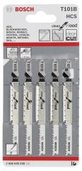Bosch Dekupaj Bıçağı CleanforWood T101B 5'li