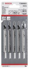 Bosch Dekupaj Bıçağı ExCleanfWood T308BO 5'li
