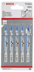 Bosch Dekupaj Bıçağı BasicforMetal T118A 5'li