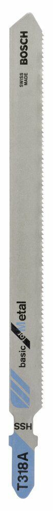Bosch - Ekonomik Seri Metal İçin T 318 A Dekupaj Testeresi Bıçağı - 1'Li Paket