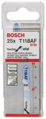 Bosch Dekupaj Bıçağı FlexforMetal T118AF 25'li