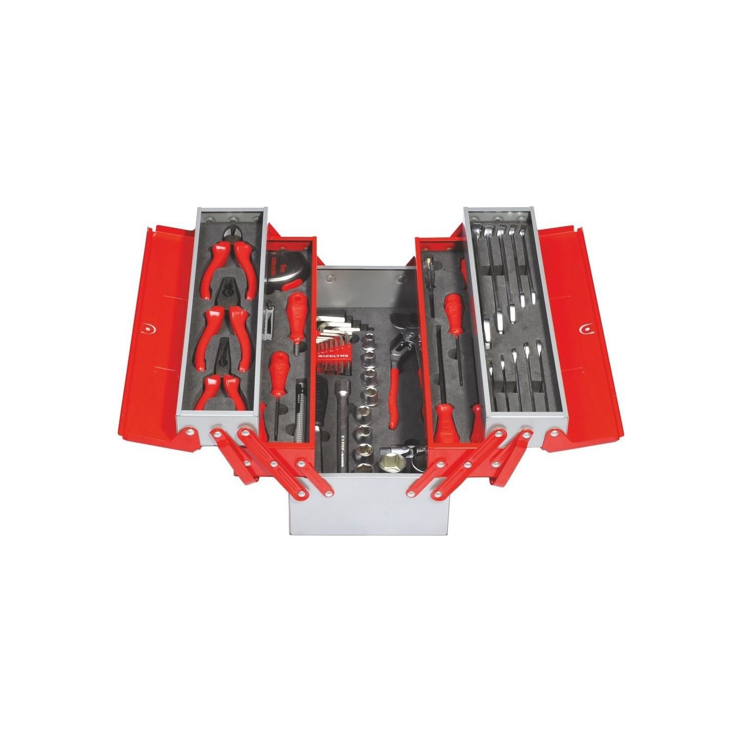 İzeltaş MEKANİKÇİ TAKIM ÇANTASI 5 GÖZLÜ 62 PARÇA