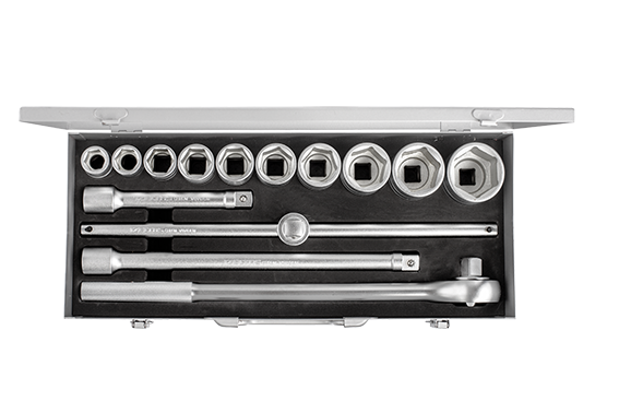 İzeltaş 3/4''' ALTI KÖŞE LOKMA ANAHTAR TAKIMI 14 PARÇA