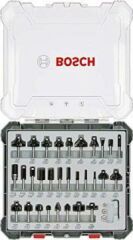 Bosch Profesyonel 30 Parça Karışık Freze Bıçağı Ucu Seti 8 mm Şaftlı
