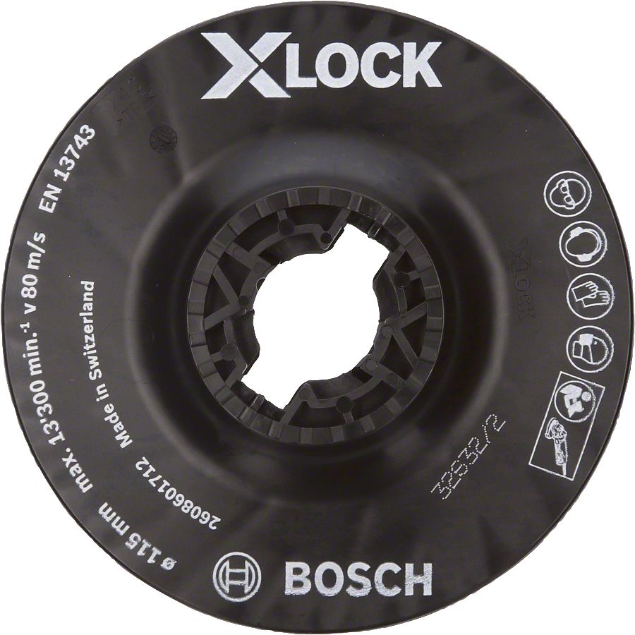 Bosch X-LOCK 115 mm Fiber Disk Medium Taban